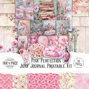 Pink Journal Pages - Etsy