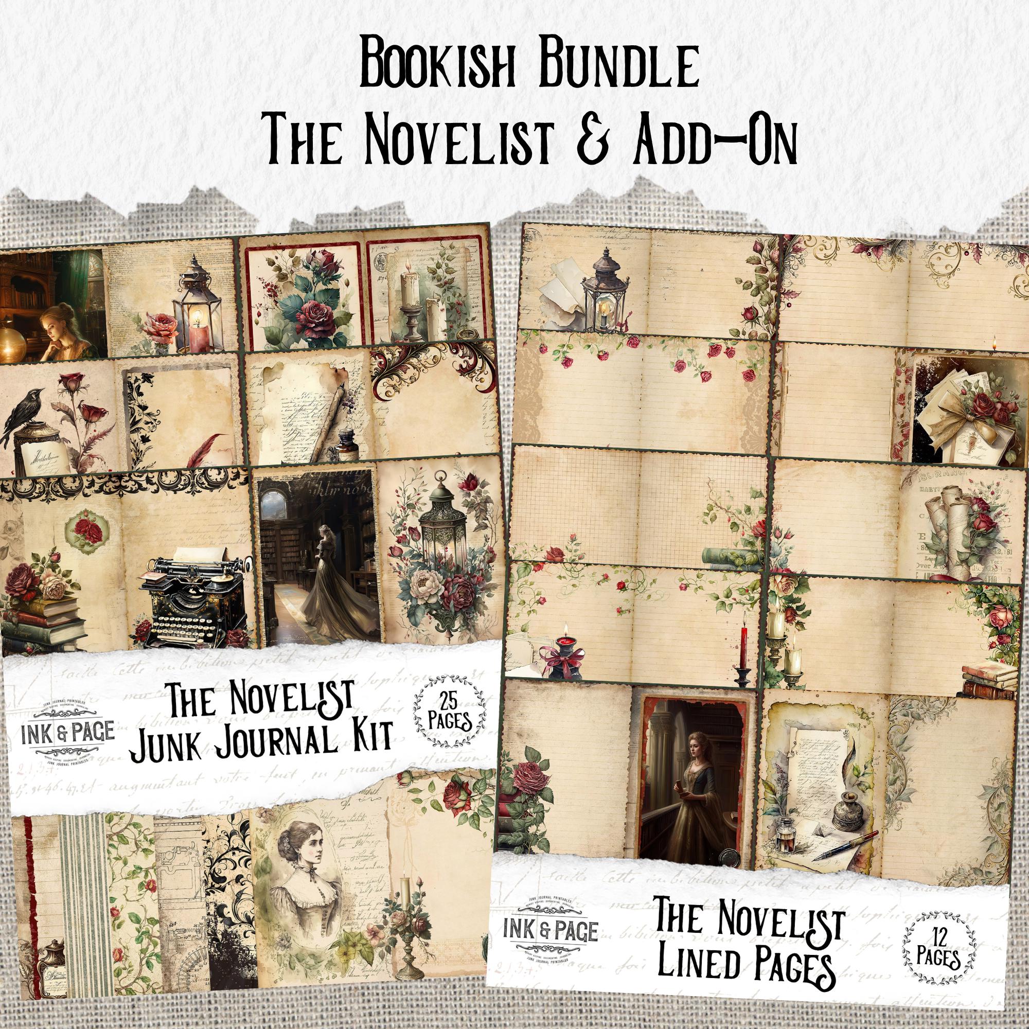 Bookish Junk Journal Printable Bundle 14 Kits Vintage Style