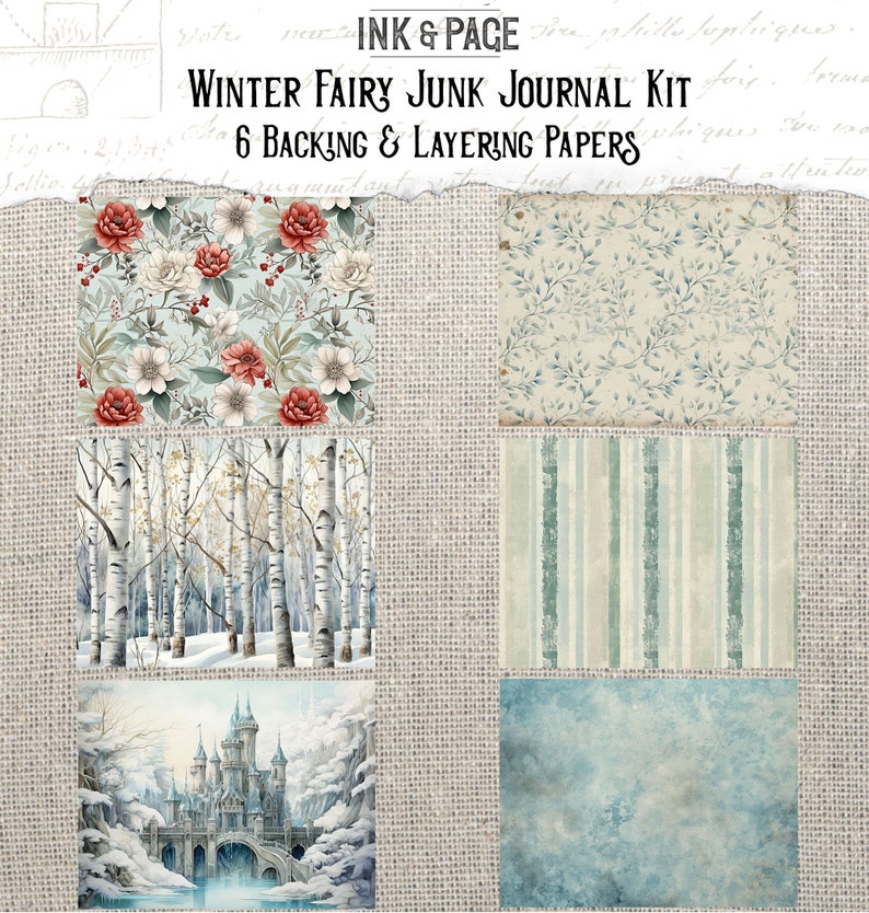 Winter Fairy Junk Journal Printable Kit Fantasy Digital Download ...
