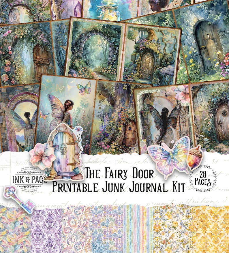 The Fairy Door Junk Journal Printable Kit Spring Digital Download ...