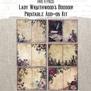 Lady Wraithwood's Boudoir Add-on Printable Kit Gothic Junk Journal ...