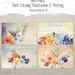 True Colors Postcards Printable, Rainbow Floral, Junk Journal Ephemera ...