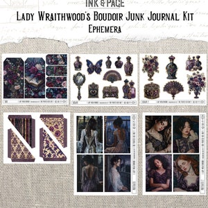 Lady Wraithwood's Boudoir Junk Journal Printable Kit Victorian Gothic ...