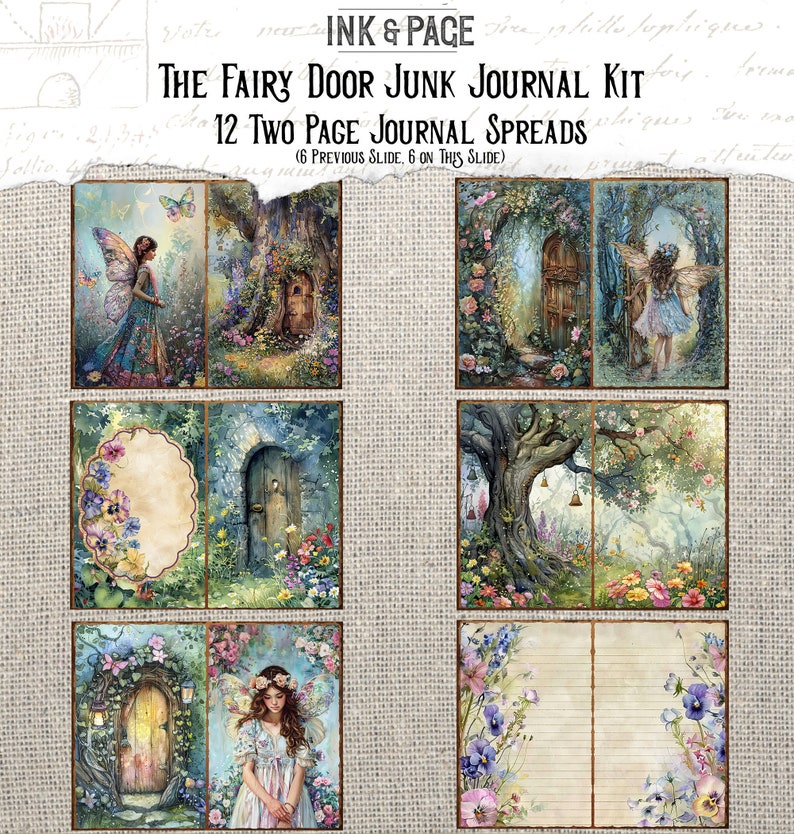 The Fairy Door Junk Journal Printable Kit Spring Digital Download ...