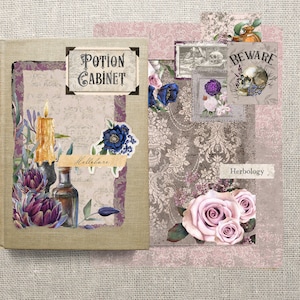 Dark Apothecary Junk Journal Printable Kit, Vintage Digital Download ...