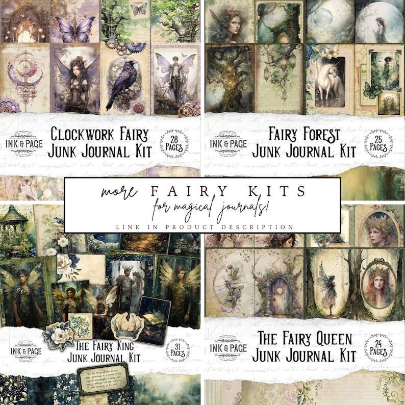 The Fairy Door Printable Ephemera Add-on Kit Magic Forest Envelopes ...