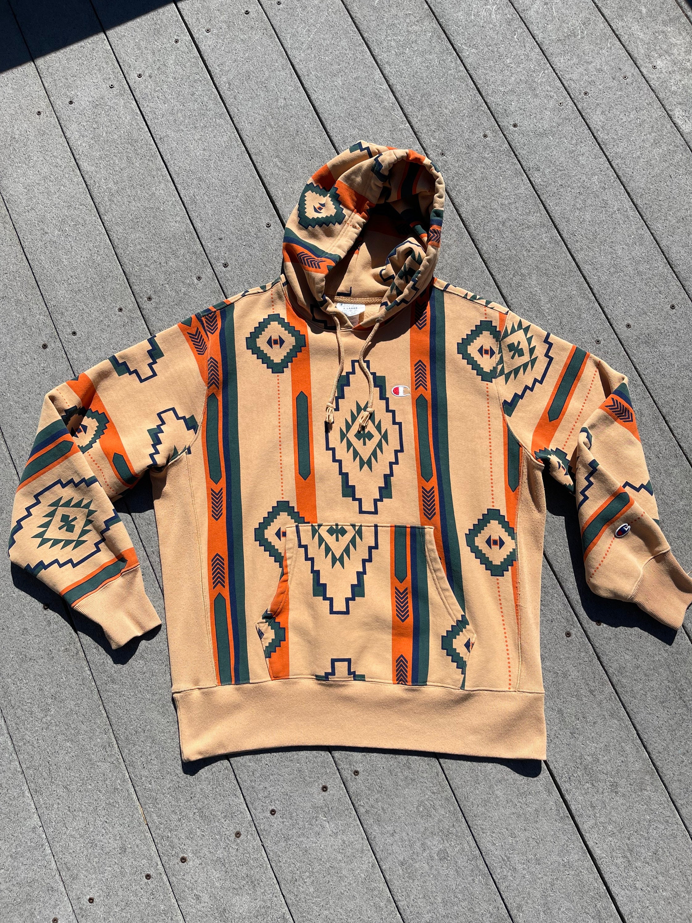 Champion Reverse Weave Hoodie XL Native American Style - Etsy