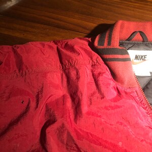 Nike Puffy Jacket Vintage Large Maroon image 3