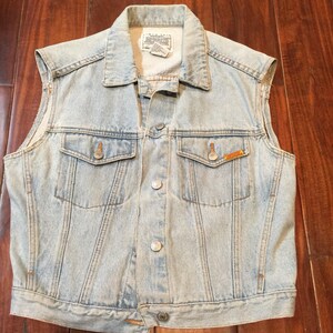 Jordache vintage 1980&#39;s denim vest jacket medium