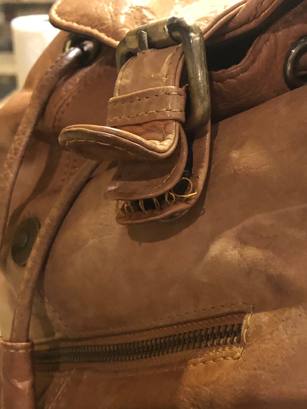 Sorpresa! Backpack Sorpresa tan suede leather backpack - Gem main image 2