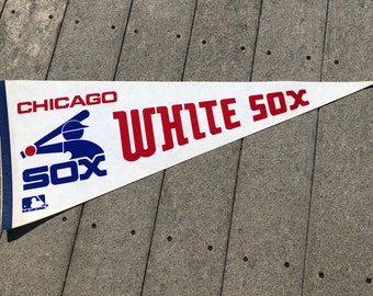 1970’s Chicago White Sox pennant baseball full size 30” NOS