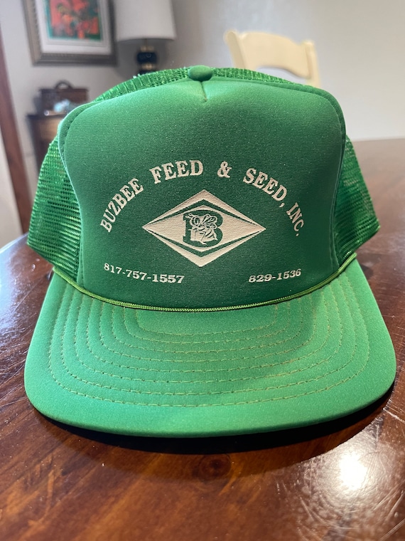 1980s Buzbee Feed and Seed Waco Texas Trucker Cap Snapback Etsy