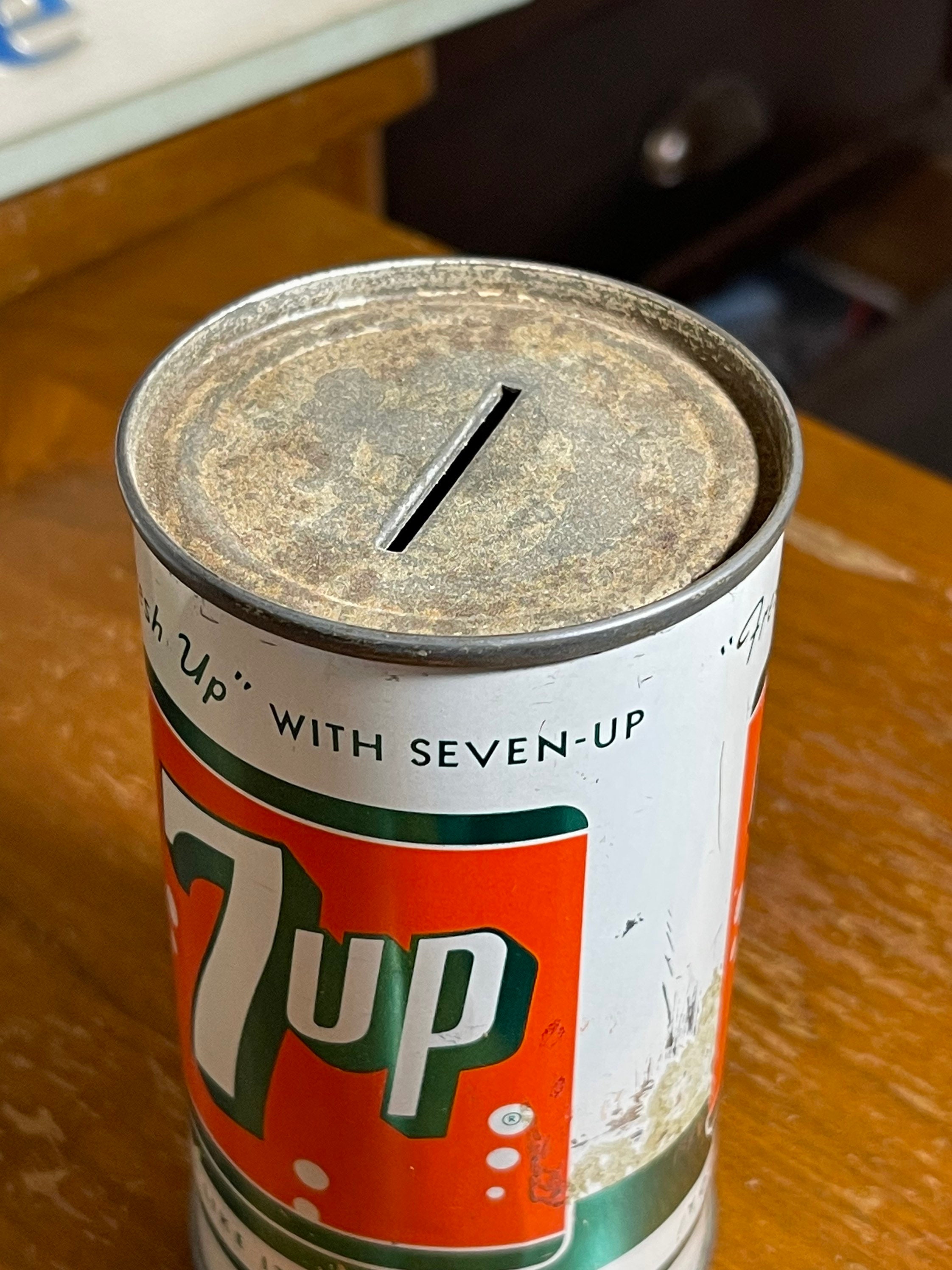 ７ＵＰ　ヴィンテージバンク 1960s 7up Soda Bank Can - Etsy
