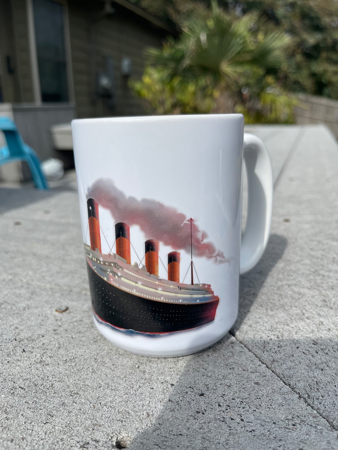 HMS Titanic Ship Coffee Mug Etsy