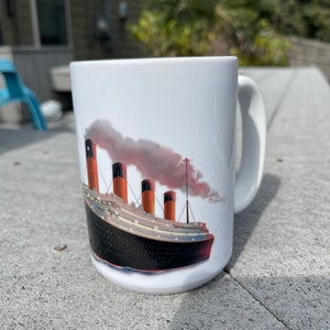 HMS Titanic ship coffee mug