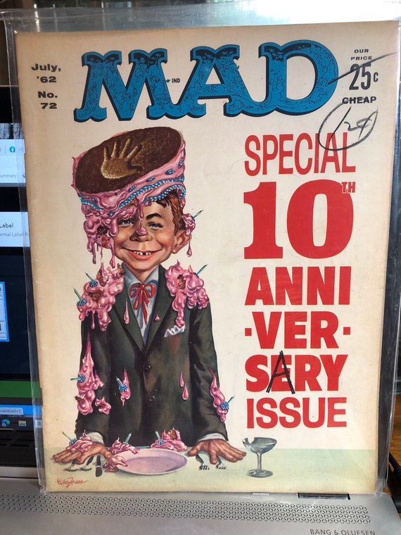 MAD アルフレッド・E・ニューマンサイン入ポスター 1957 Mad Magazine #36 NEW Metal Sign: Alfred E. Neumann See