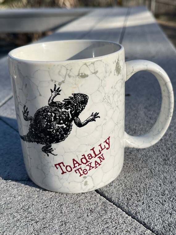 Toadally Texas Horned Toad vintage coffee mug