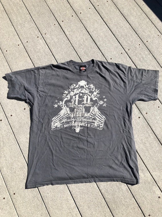Harley Davidson Grey XL Rogers, Arkansas T-Shirt