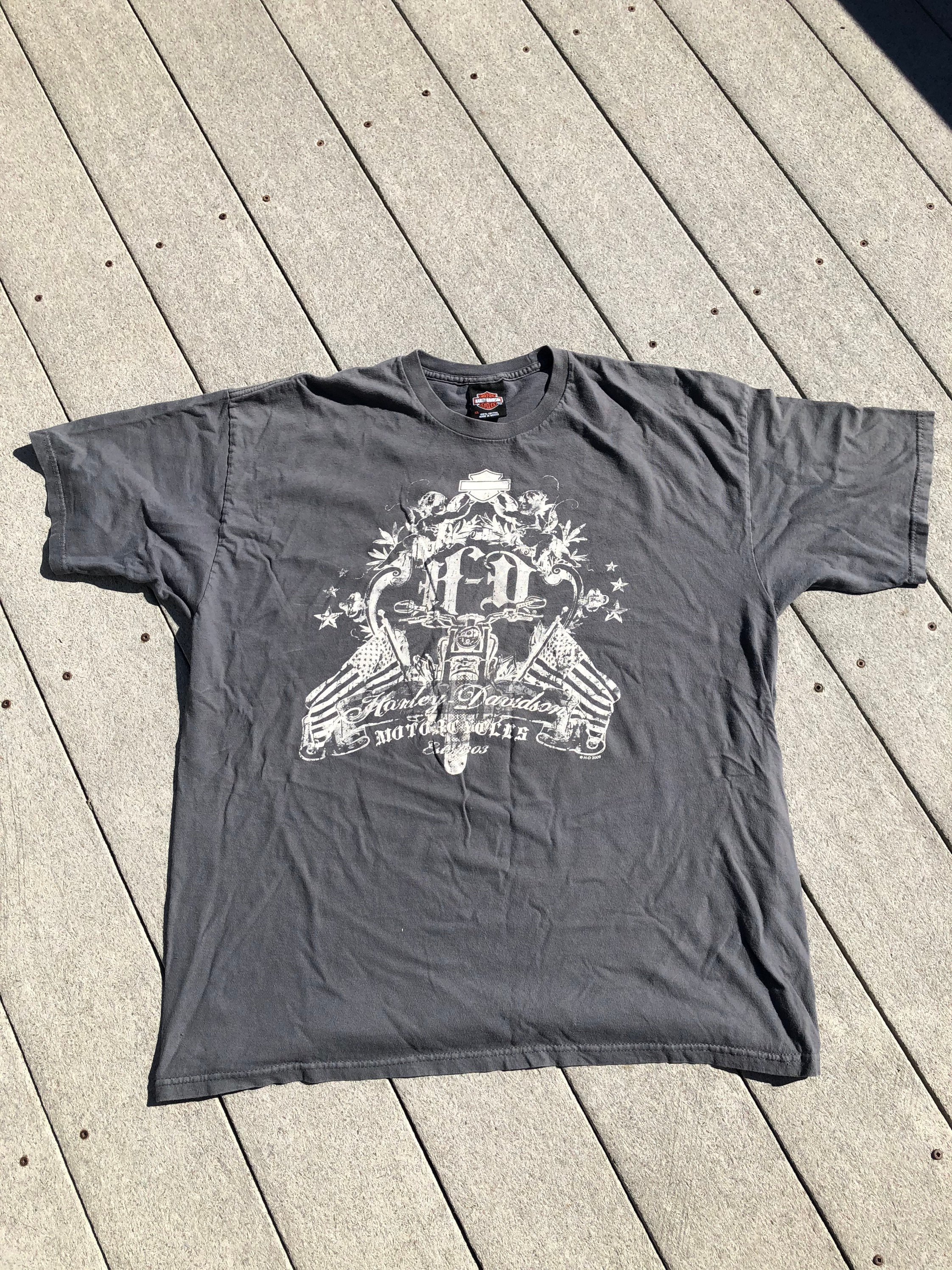 Harley Davidson Grey XL Rogers, Arkansas T-shirt - Etsy