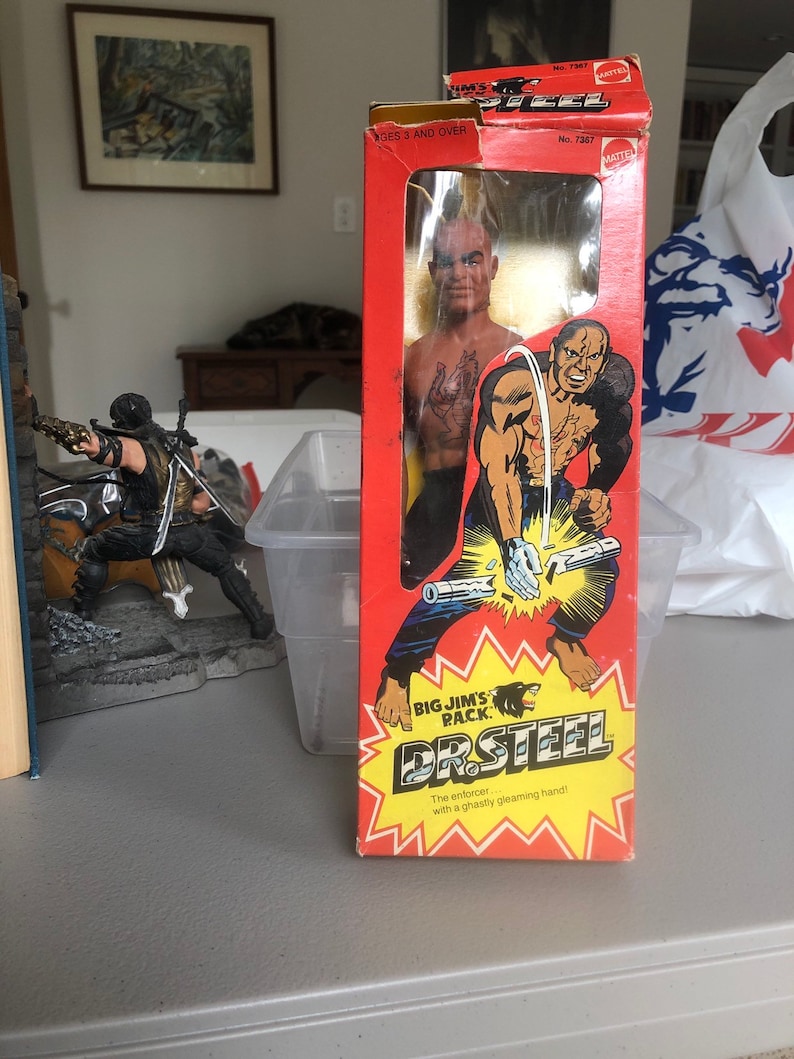 Rare 1975 Big Jim Dr. Steel action figure MIB Etsy