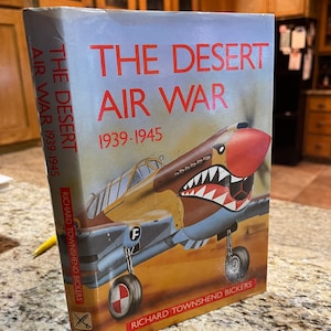 The Desert Air War 1939-1945 book WWII 1st HC dj Richard Bickers 1991