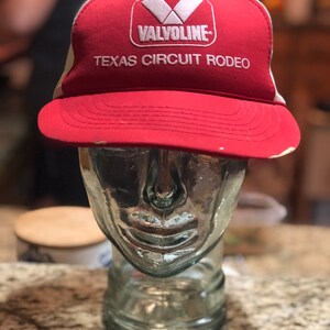 1980’s&#39;s Valvoline Texas Circuit Rodeo trucker snapback