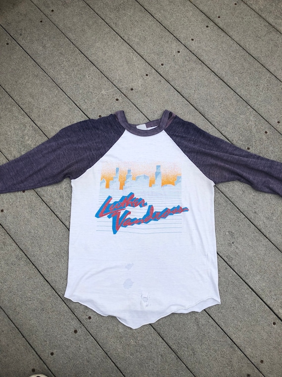 1984 Luther Vandross concert T-shirt vintage ragl… - image 1
