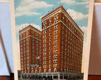 1938 Postcard Amarillo Texas Herring Hotel