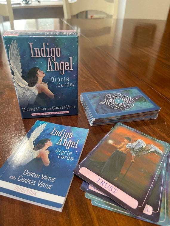 Indigo Angel Oracle complete Cards and guidebook Doreen Virtue set