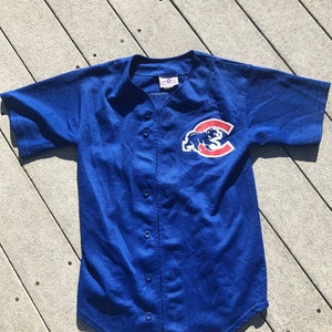 Vintage 80s Cubs Jersey XL Baseball Coach Little League Team Manager Ftll Franklin Township MLB Chicago Wrigley Field #52 Williams Polyester