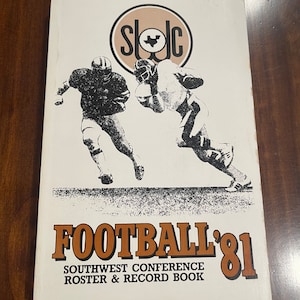 1981 SWC Football Roster & Record book media guide Southwest Conference