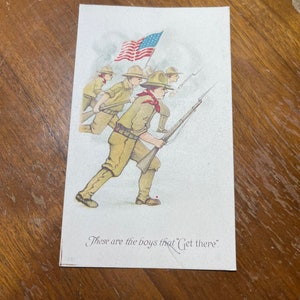 WW1 postcard patriotic United States These are the boys