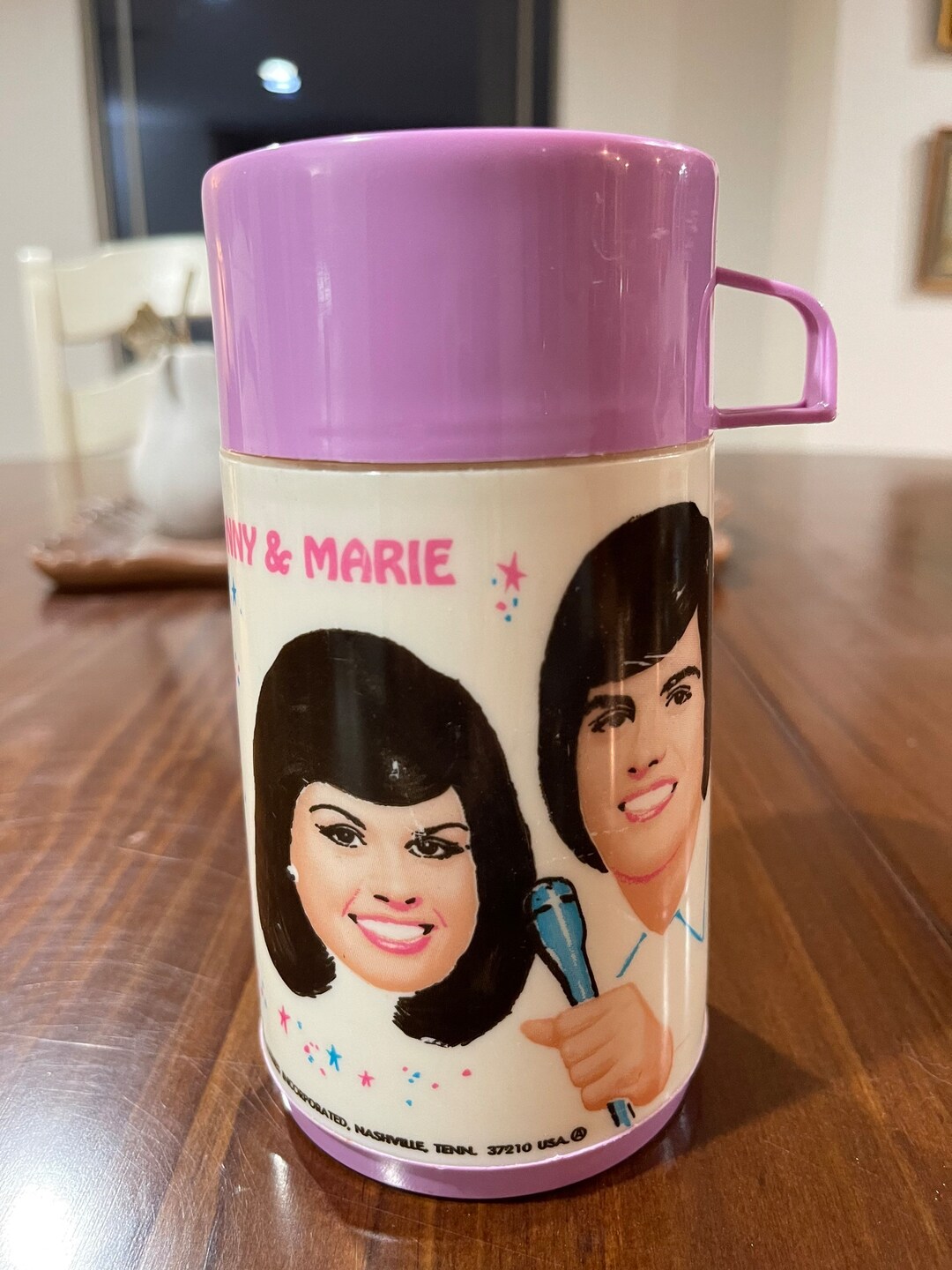 1976 Donny and Marie Thermos Aladdin Etsy