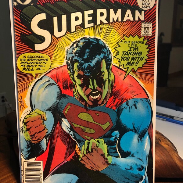 1977 Superman #317 VF comic Book Neal Adams cover