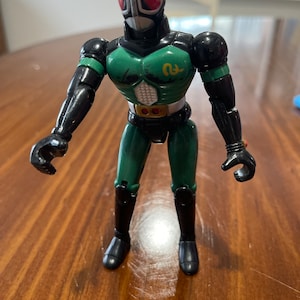 1995 Bandai Beetleborgs Masked Rider Super Green & Black Action Figure