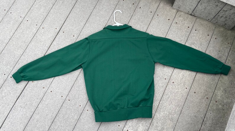 men\u2019s 42 Vintage 70s80s Baylor University green zip-up jacket