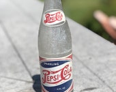 1940s Pepsi Cola double dot tri color acl bottle Paris Texas