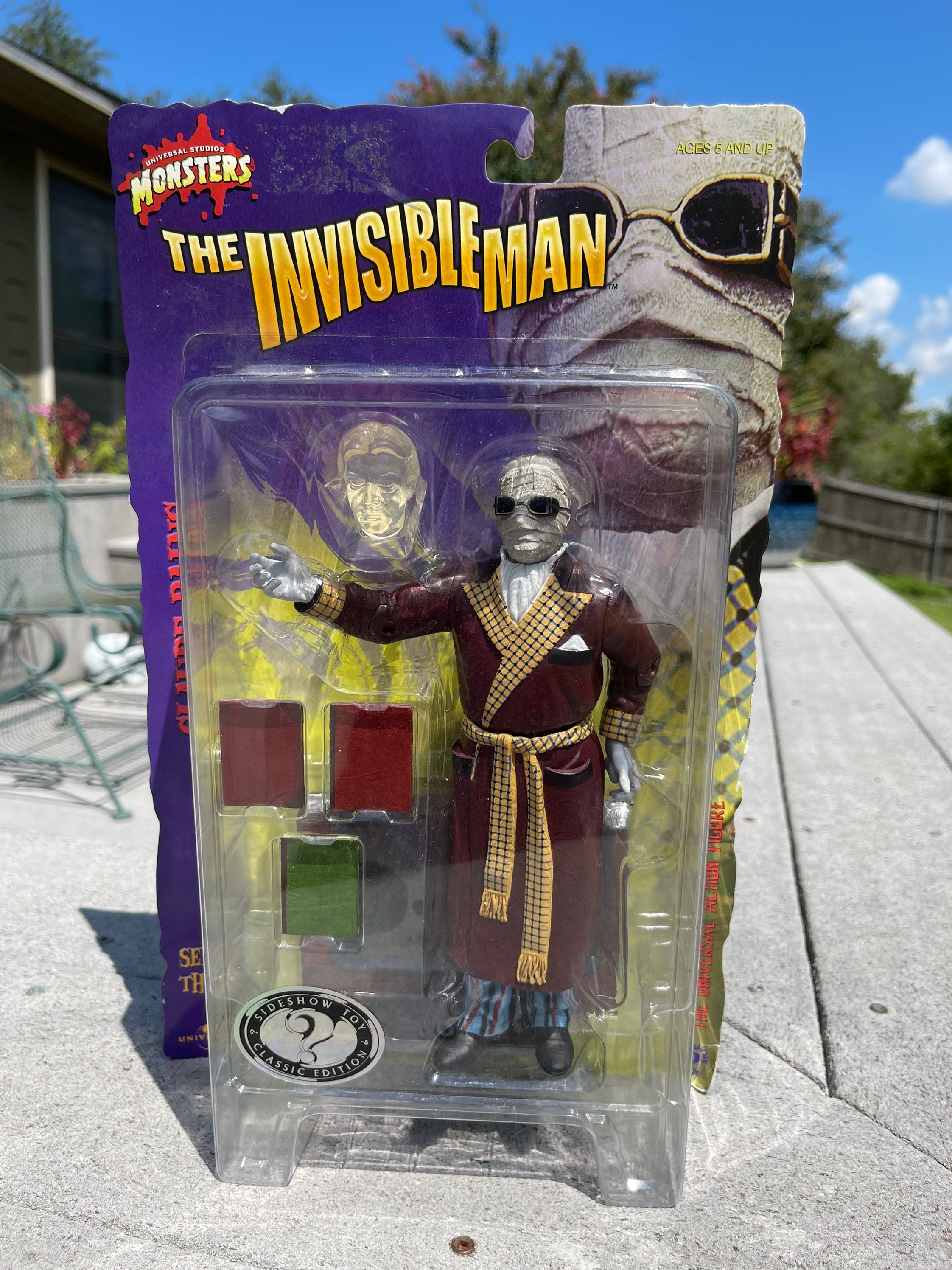 SIDESHOW 1/6 INVISIBLE MAN 透明人間 2000 the Invisable Man Claude Rains Universal Studios Monster