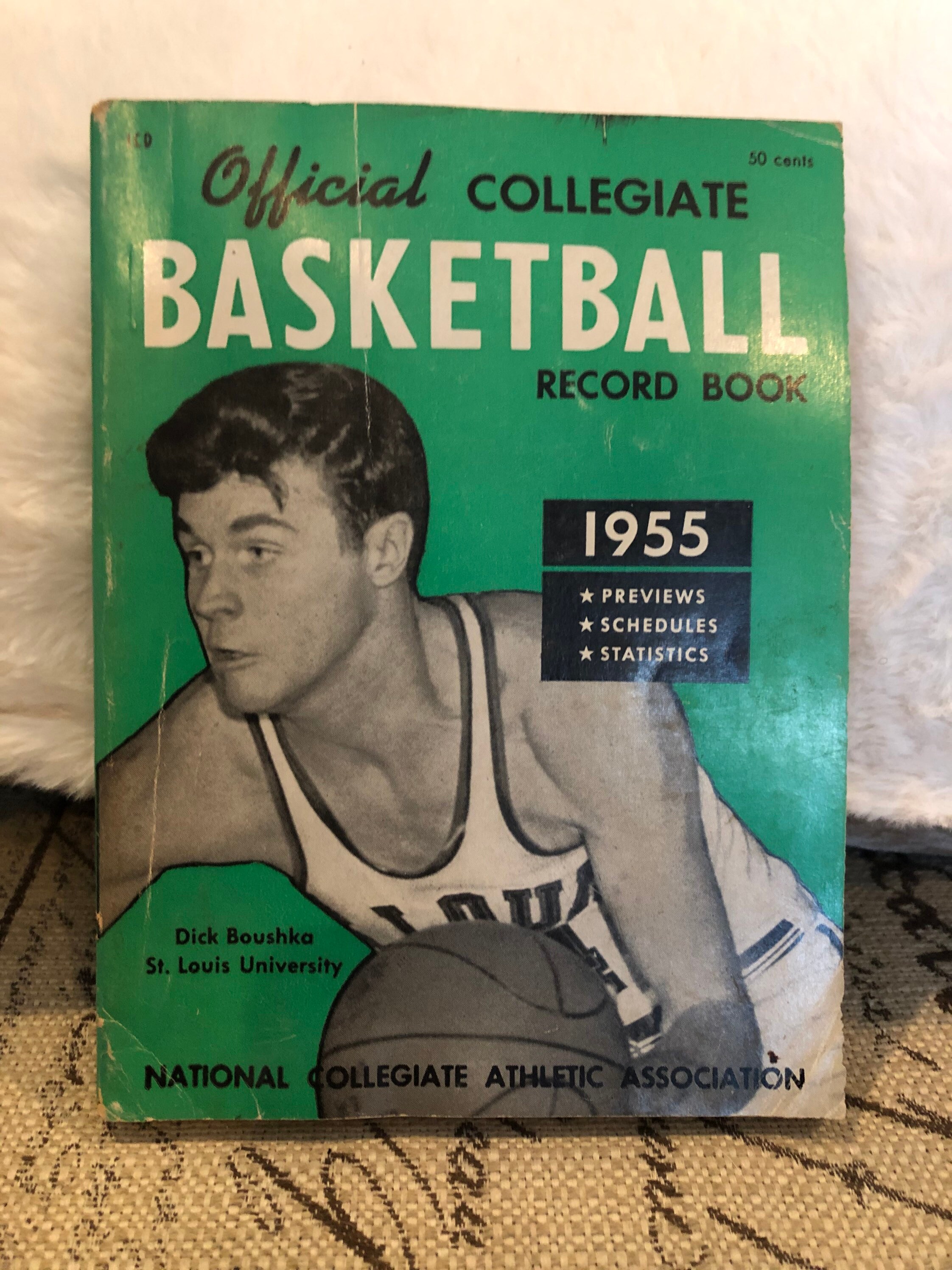 1955 Dick Boushka St. Louis University Official NCAA Basketball Guide