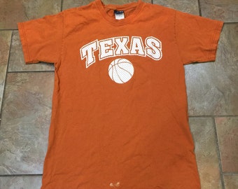 1990's Texas Longhorns Basketball Tshirt Size Small 34-36
