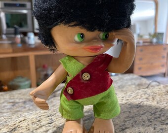 ✅　1965年　トロール人形　Unica Belgium TROII 1965-Unica-Monkey-Boy-Troll-