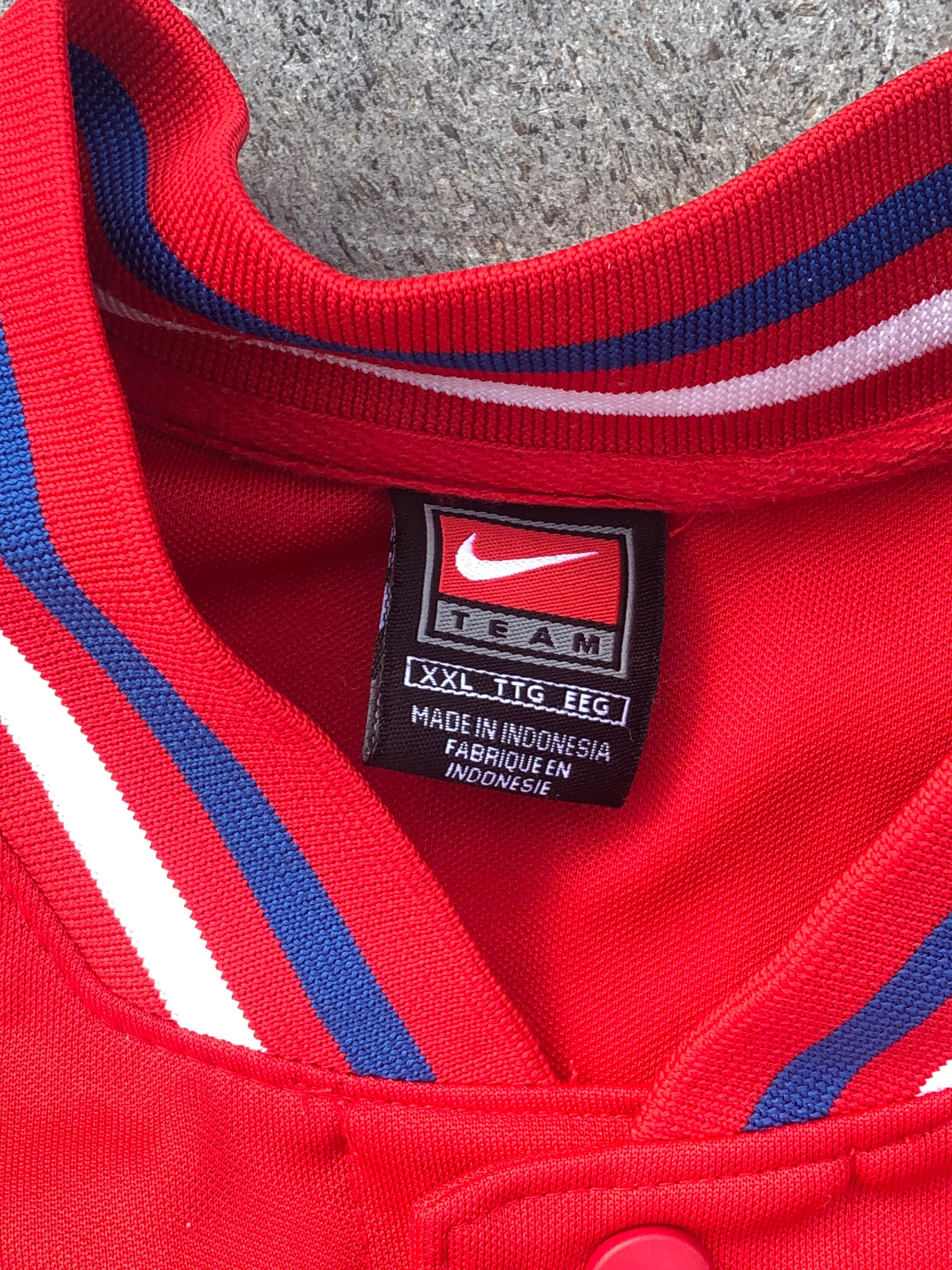 Red Adult Unisex used XXXL Nike Sixers Warm Up Jacket