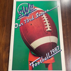 1987 SWC Football Roster & Record book media guide Southwest Conference