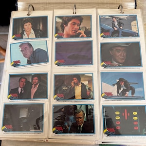 Knight Rider TV Show Complete 55 Trading Card Set 1982 David Hasselhoff Donruss NM