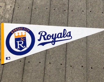 1970’s Kansas City Royals pennant baseball full size 30” NOS