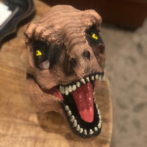 T Rex Dinosaur Mask Jurassic World adult mask latex