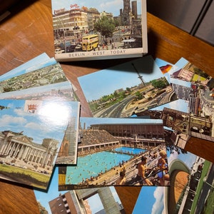 1960s West Berlin Today  souvenir set of 20 mini photos Germany