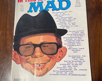 1988 April Mad Magazine issue  Alfred E . Neumann Rap Music Run DMC