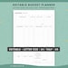 Budget Planner Printable, EDITABLE, Weekly Budget, Paycheck Planner, Monthly Finance, A5, A4, Letter, Half Size, Finance Insert, Digital PDF