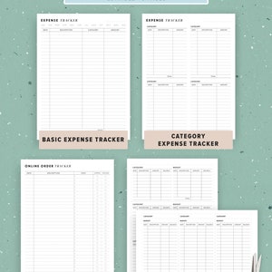 Budget Planner Printable, Financial Planner Template Bundle, Finance Printable, Money Saving, Expense Tracker, Debt, A5, Letter, Half Size image 5